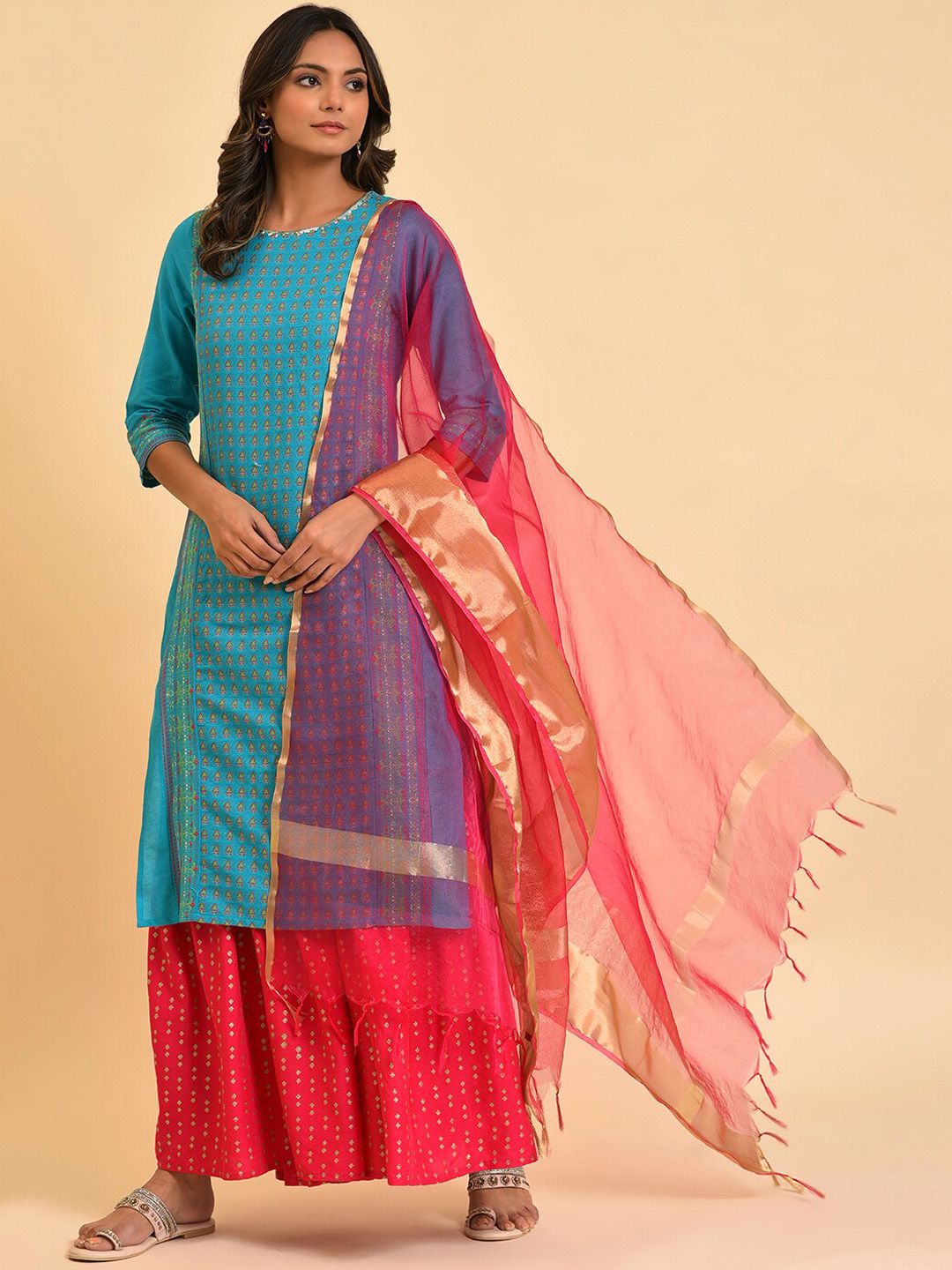 W Women Straight Cotton Kurta