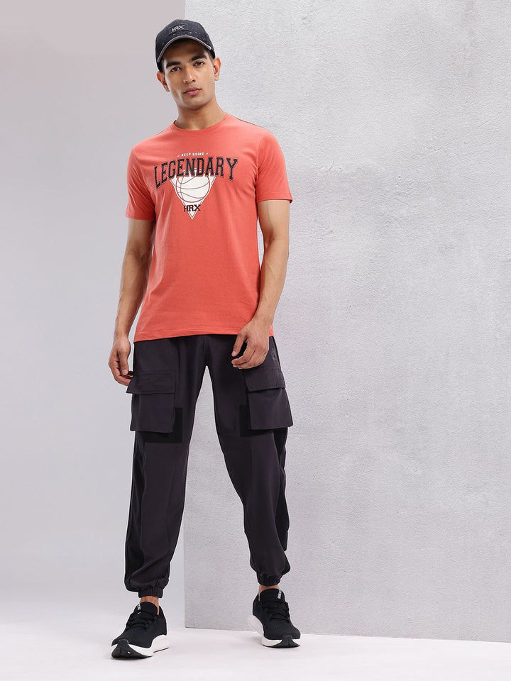 HRX by Hrithik Roshan Typography & Graphic Print Round-Neck Lifestyle T-shirt