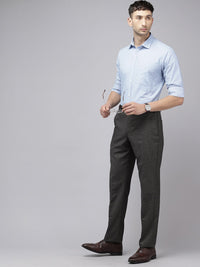 Park Avenue Men Checked Formal Trousers