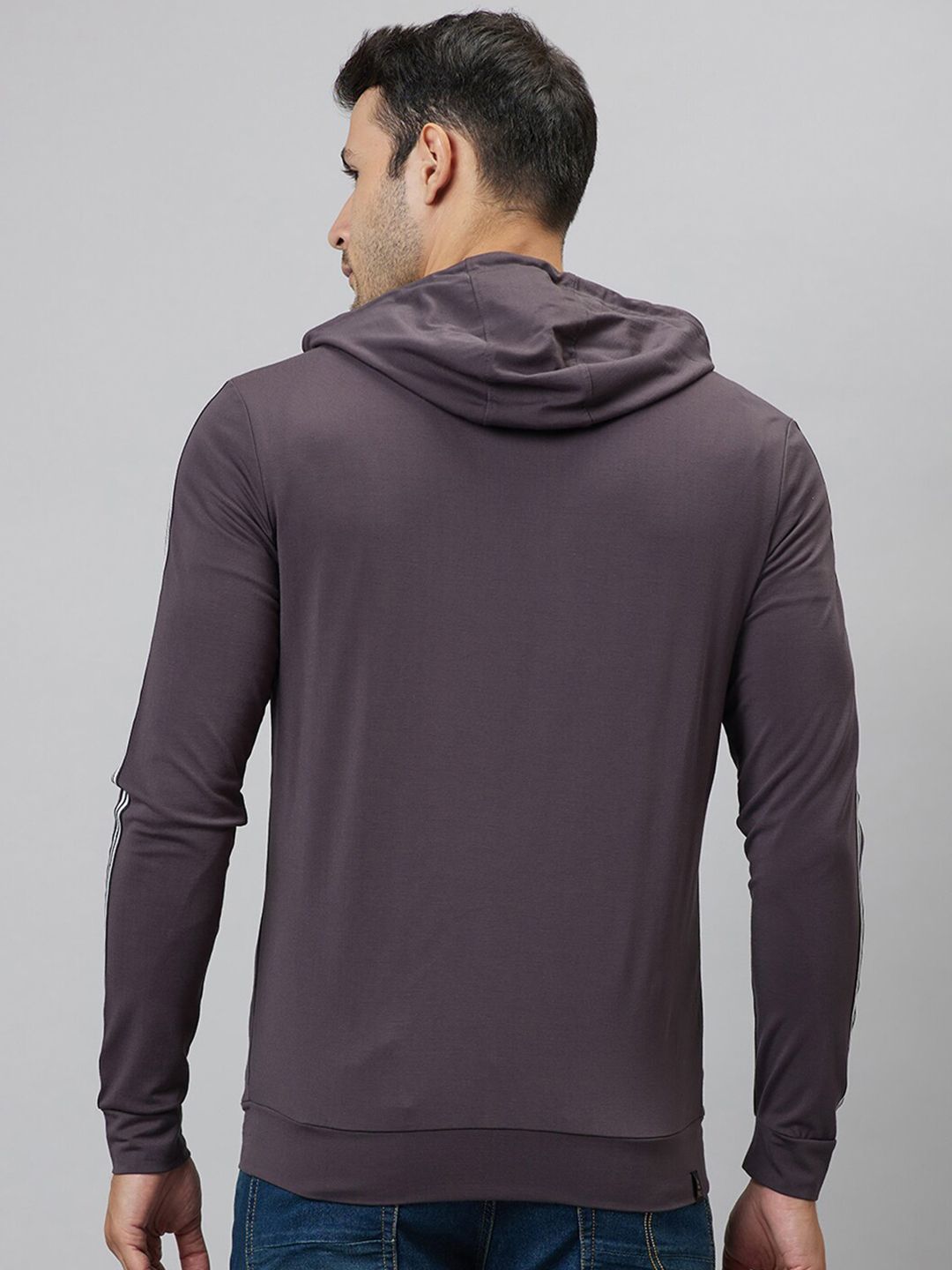 Being Human Hooded Long Sleeve Front-Open Sweatshirt