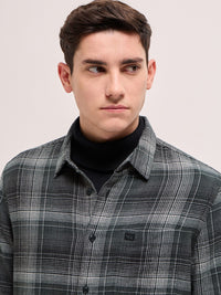 THE BEAR HOUSE Slim Fit Tartan Checks Pure Cotton Casual Shirt