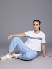 HRX by Hrithik Roshan HRXGT Brand Logo Printed Drop-Shoulder Lifestyle Relaxed Fit T-shirt