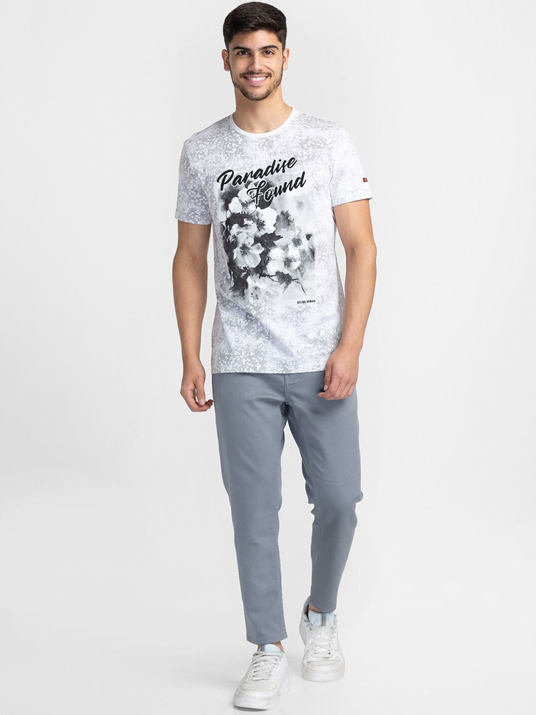 Being Human Graphic Printed Round Neck T-shirt