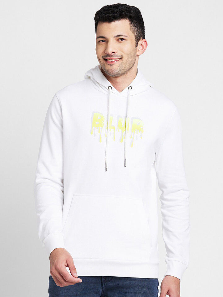 Being Human Typography Printed Hooded Cotton Pullover