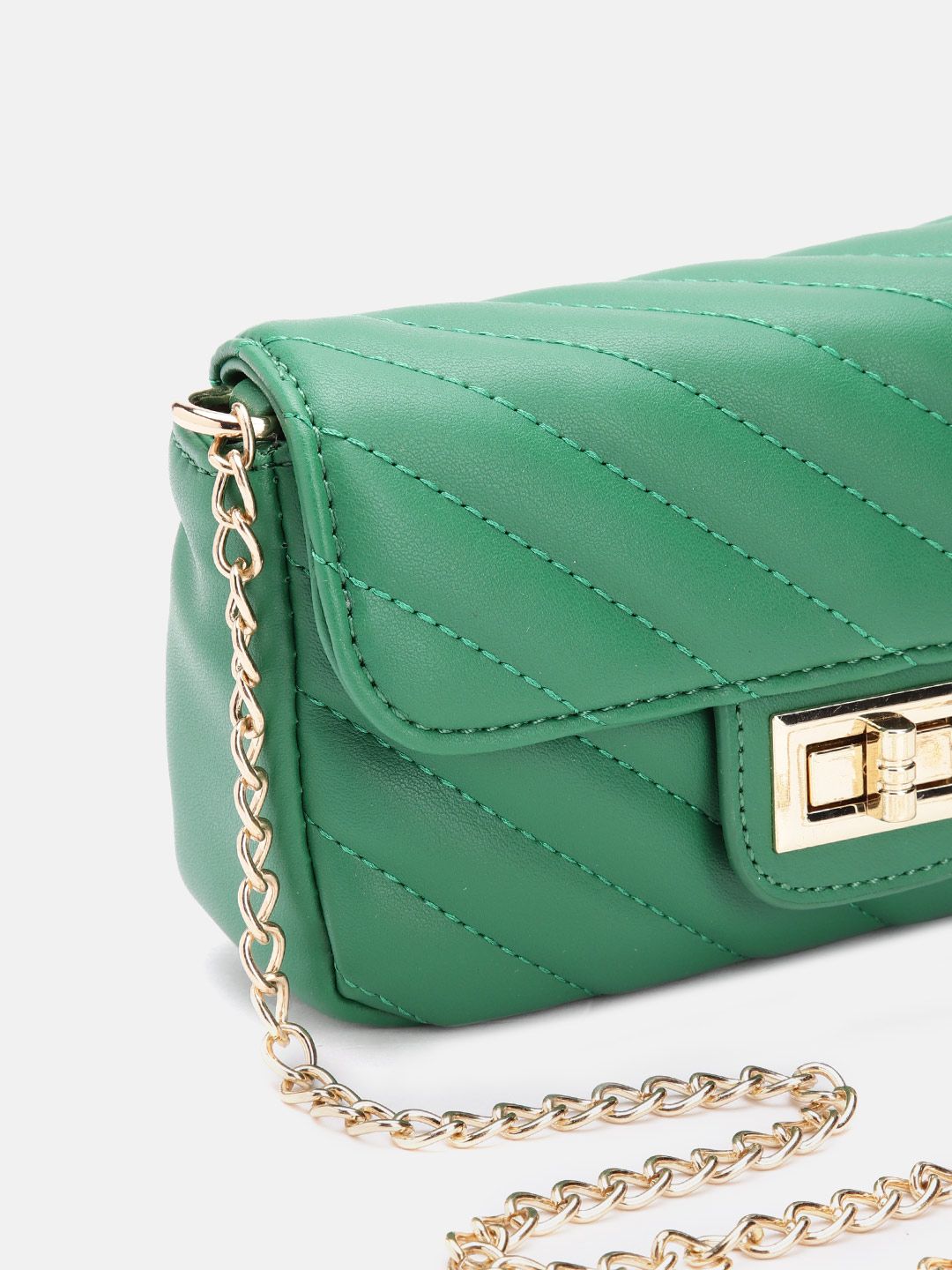 Lino Perros Structured Sling Bag with Quilted Detail