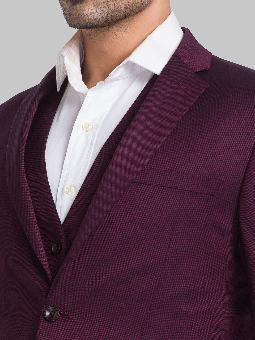 Park Avenue Men Super Slim-Fit Single Breasted Three-Pieces Formal Suits