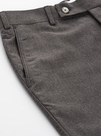 Park Avenue Men Mid-Rise Textured Smart Trousers