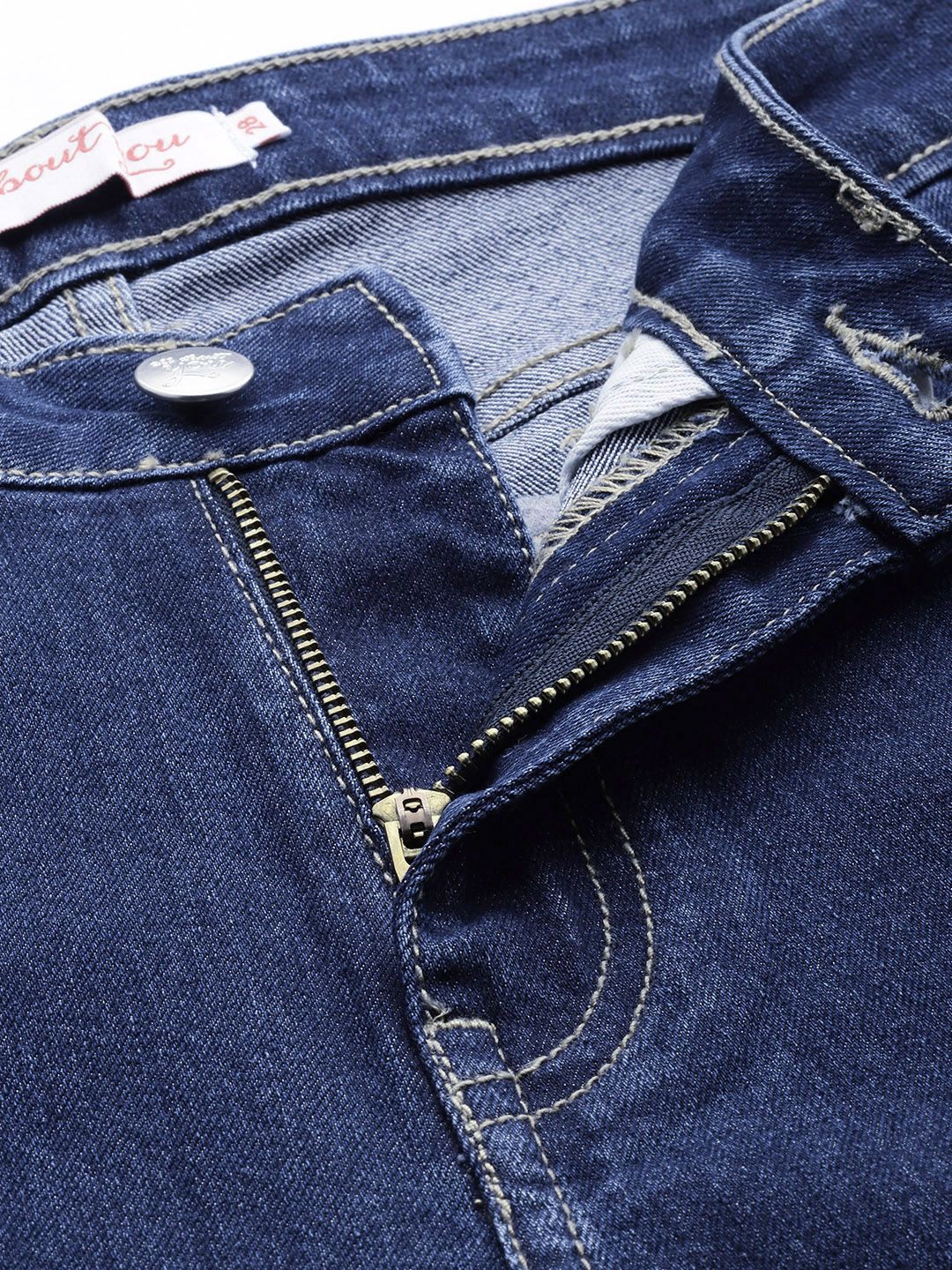 all about you Women Straight Fit High-Rise Stretchable Cargo Style Jeans