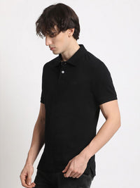 THE BEAR HOUSE Polo Collar Pure Cotton Slim Fit T-shirt