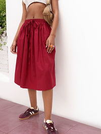 DressBerry Women Bright Charming A-Line Midi Skirt