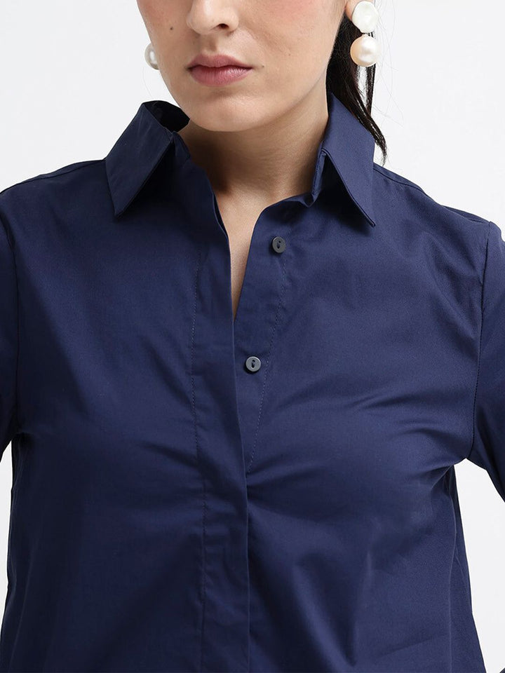 RAREISM Comfort Regular Fit Long Sleeves Spread Collar Cotton Opaque Formal Shirt