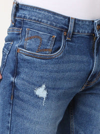 SPYKAR Men Washed Denim Shorts Technology