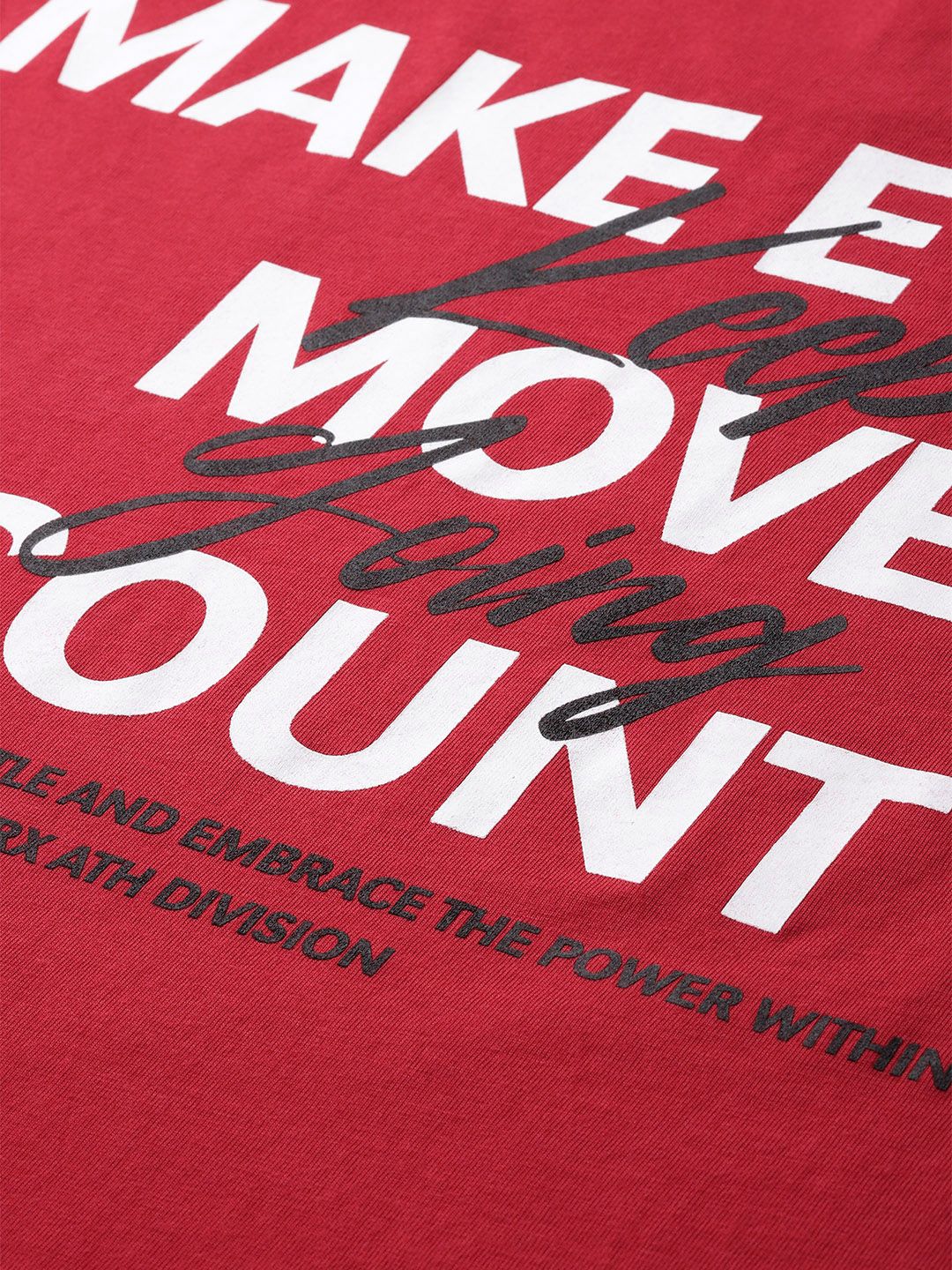 HRX by Hrithik Roshan Lifestyle Typography Print Regular T-shirt