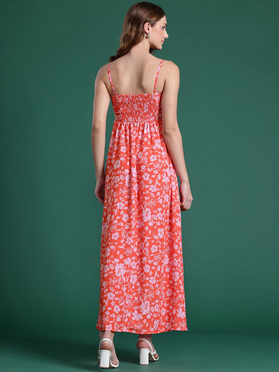 DressBerry Floral Print A-Line Maxi Dress