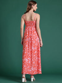 DressBerry Floral Print A-Line Maxi Dress