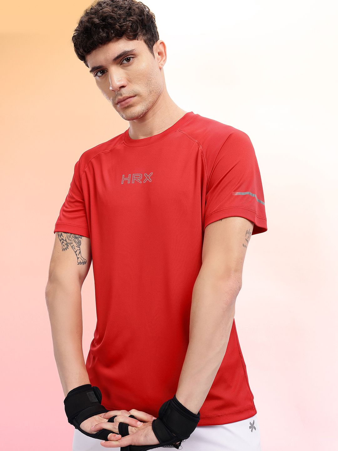 HRX by Hrithik Roshan Printed Rapid-Dry Training T-shirt