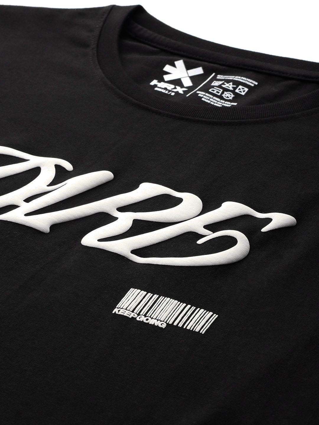 HRX by Hrithik Roshan Lifestyle Typography Print Crop T-shirt