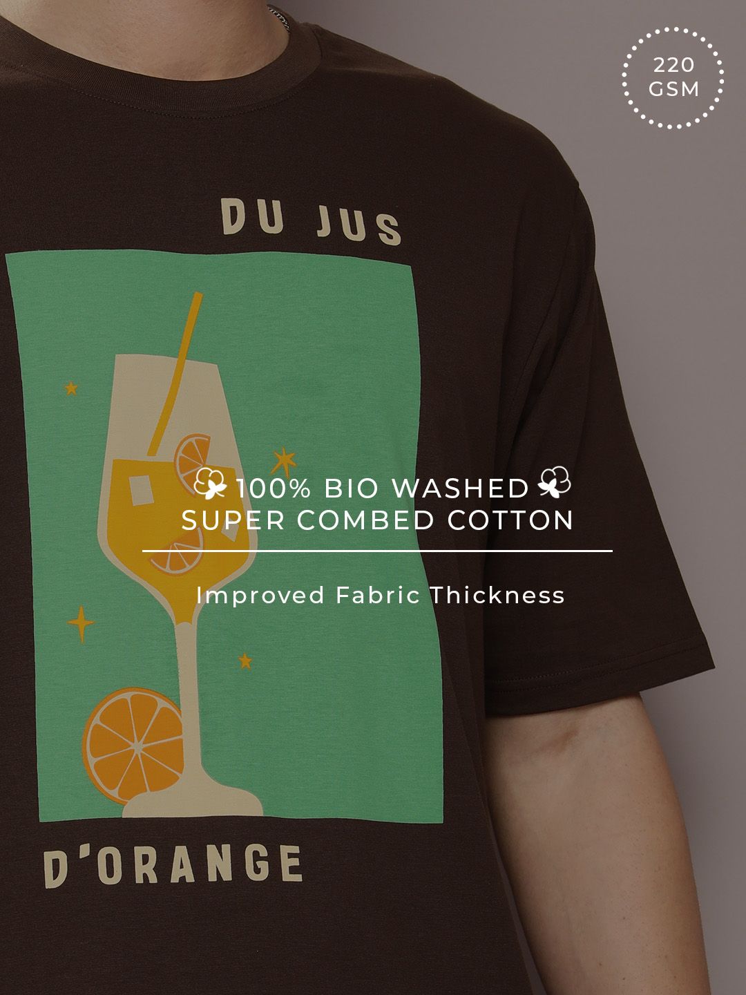 DILLINGER Men Printed Oversized Pure Cotton T-shirt