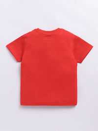 Happy Faces Boys Pure Cotton Typography & Graphic Printed T-shirt