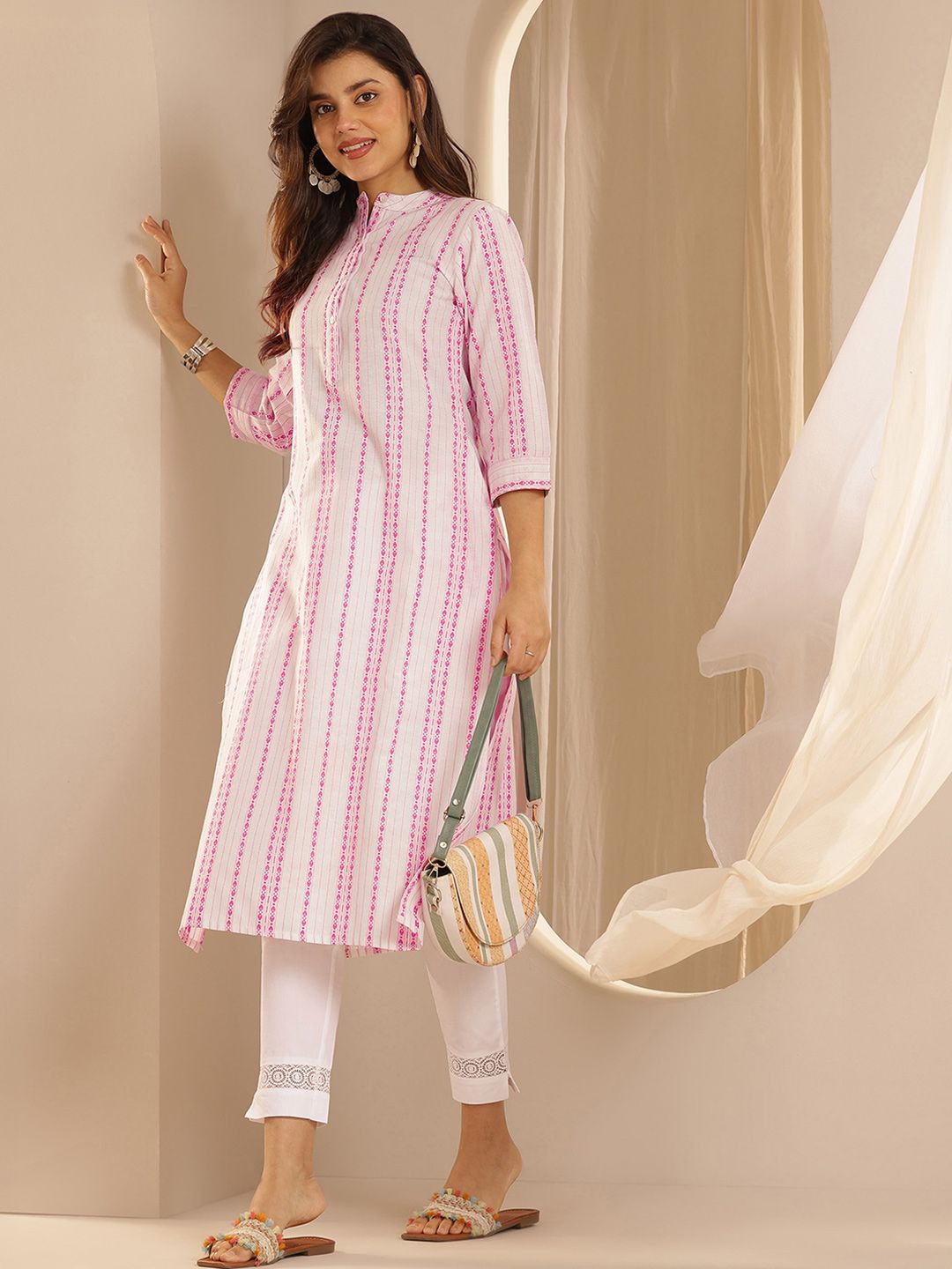 Libas Women Ethnic Motifs Thread Work Kurta