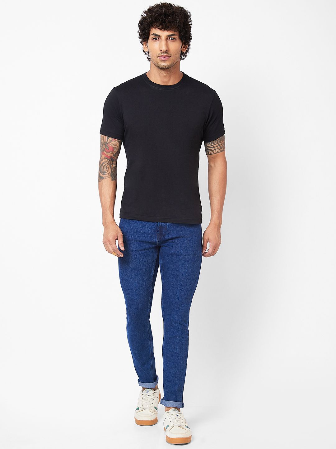 SPYKAR Men Super Skinny Fit Low-Rise Light Fade Stretchable Jeans