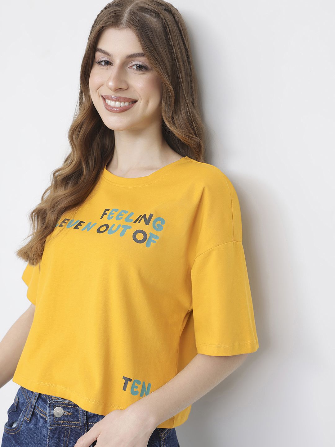 DressBerry Back To Basics Punny Prints Boxy T-shirt