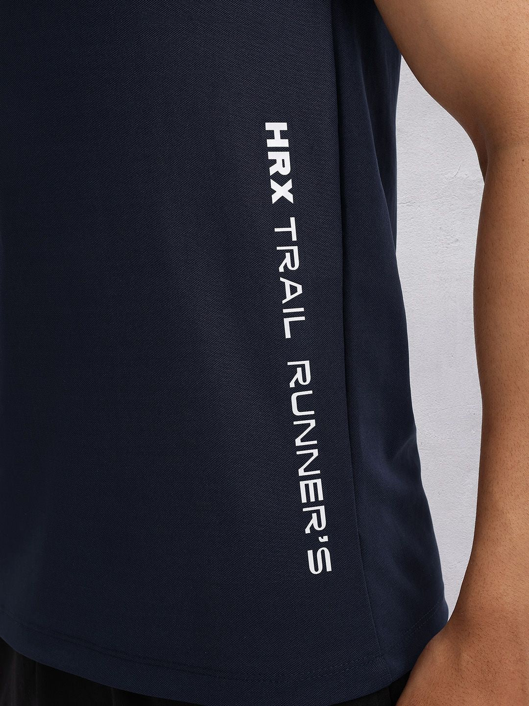 HRX by Hrithik Roshan Placement Print Polo Collar Running T-shirt