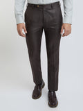 Raymond Men Self Design Textured Slim Fit Formal Trousers