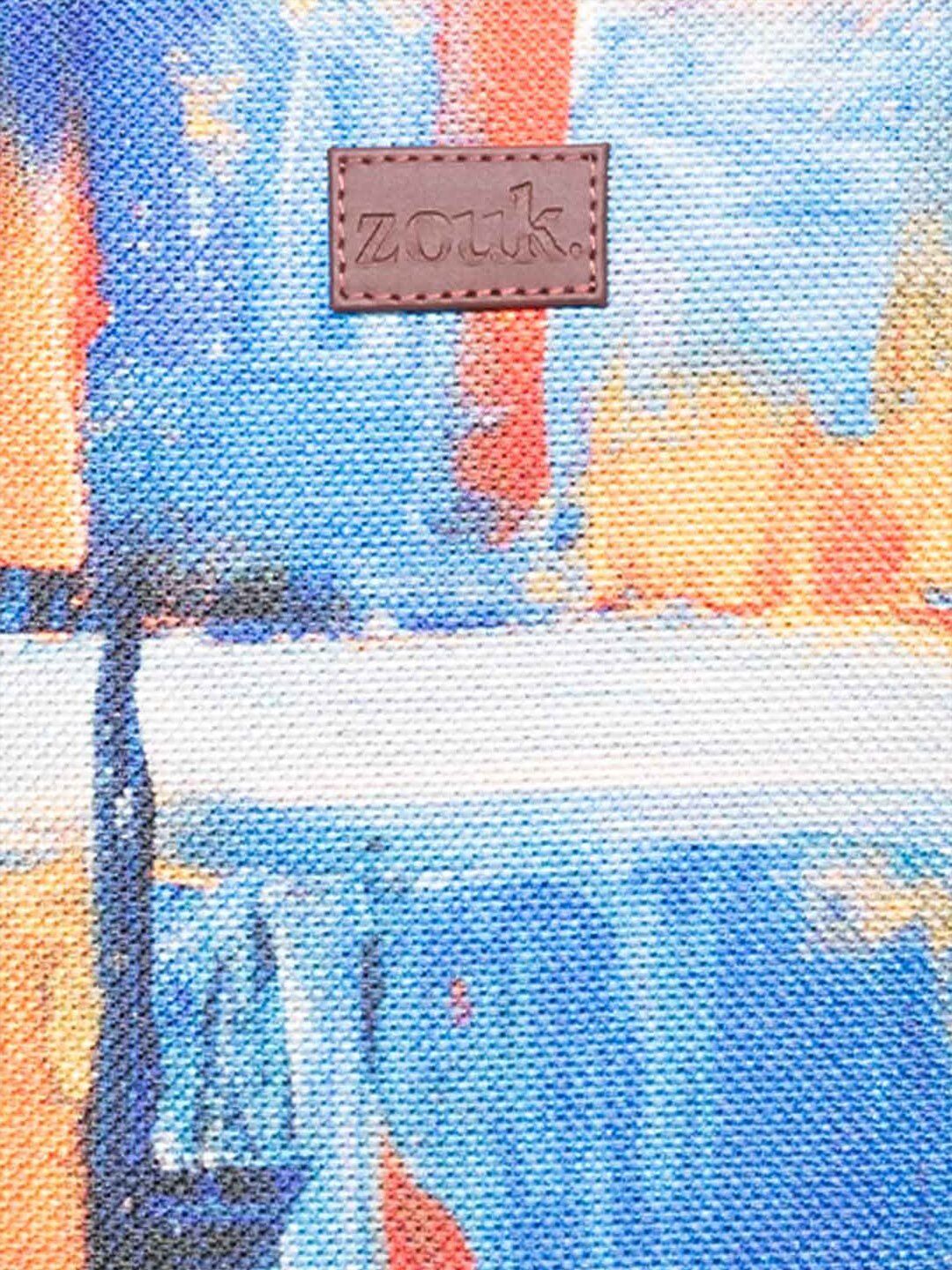 ZOUK Women Abstract Printed Backpack