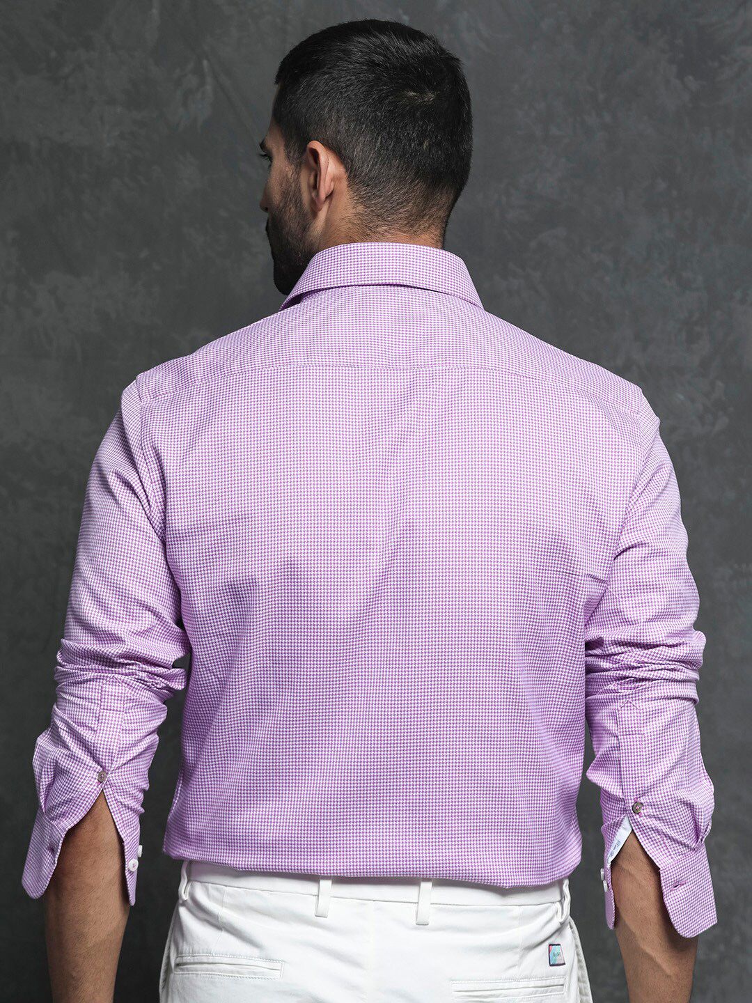 RARE RABBIT Men Genium Slim Fit Checked Cotton Shirt