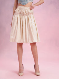 DressBerry Toggle Fastening Ruched Balloon Skirt