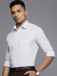 Raymond Pure Cotton Slim Fit Printed Formal Shirt