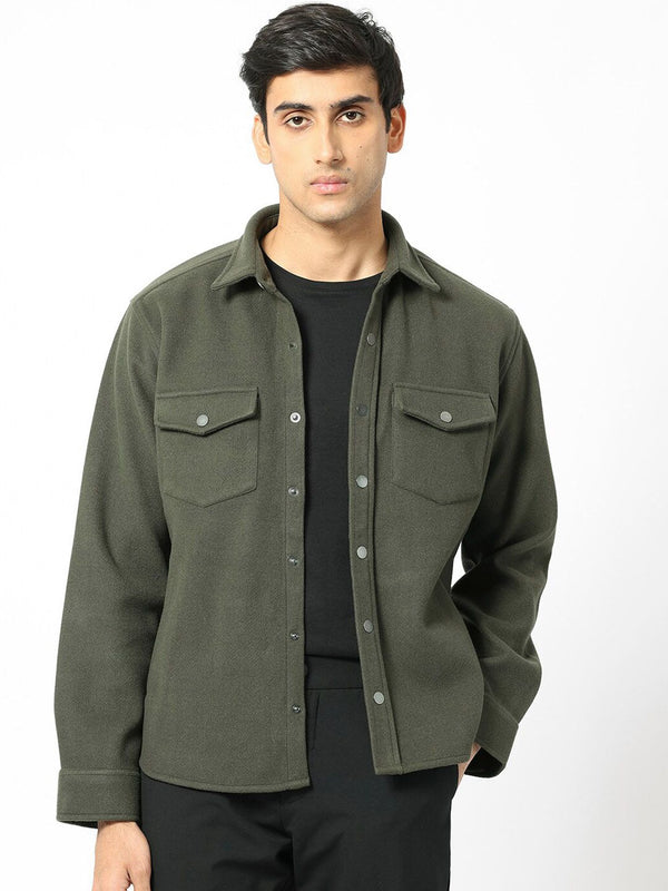 RARE RABBIT Men Cason Tailored Fit Spread Collar Jacket