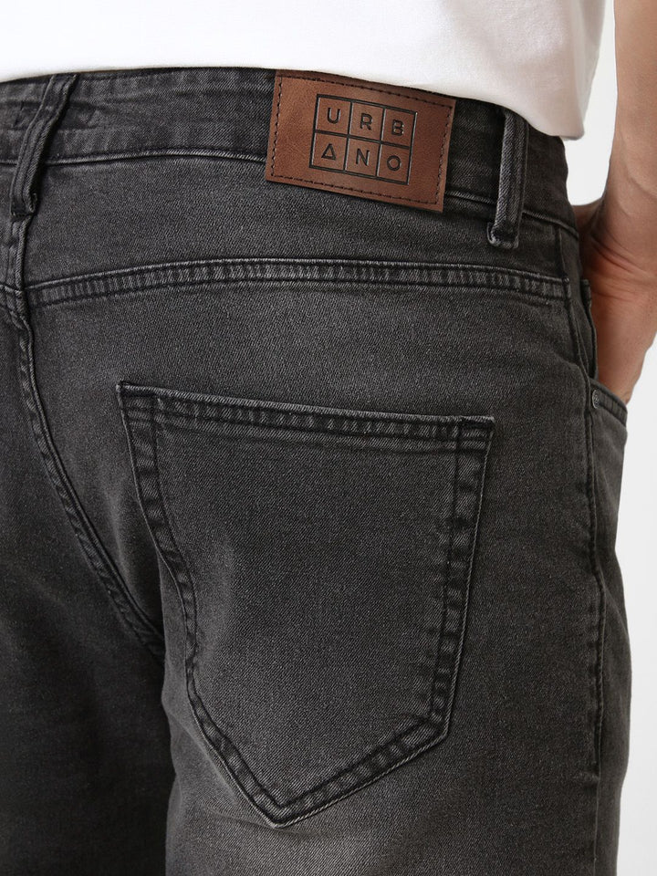 Urbano Fashion Men Slim Fit Heavy Fade Stretchable Jeans