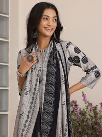 Libas Floral Printed Straight Kurta with Salwar & Dupatta