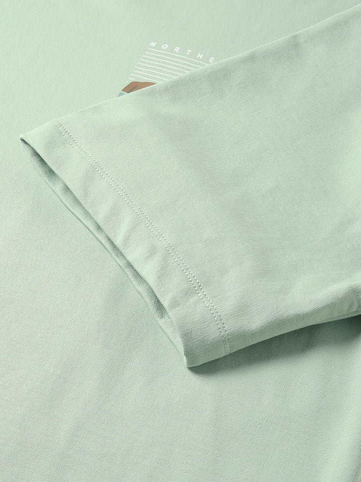 THE BEAR HOUSE Graphic Printed Round Neck Cotton Oversized T-shirt