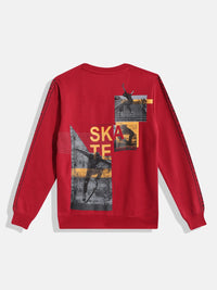 Monte Carlo Boys Cotton Graphic Printed Sweatshirt