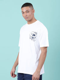 Bene Kleed Men Pure Cotton Graphic Oversized T-Shirt
