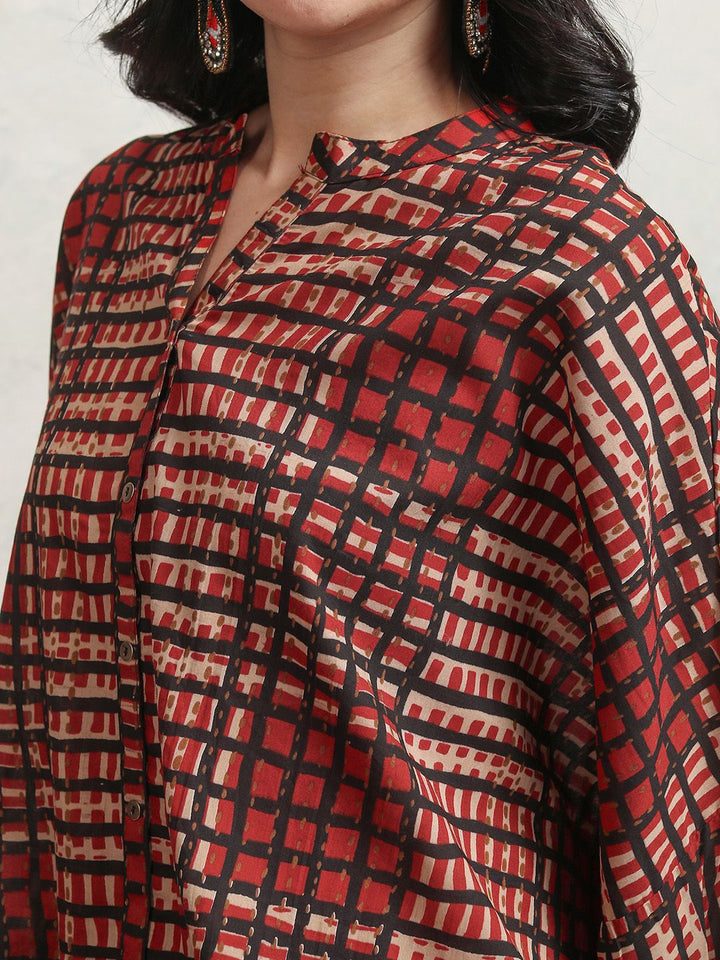 Vishudh Printed Shirt With Trousers Co-Ords