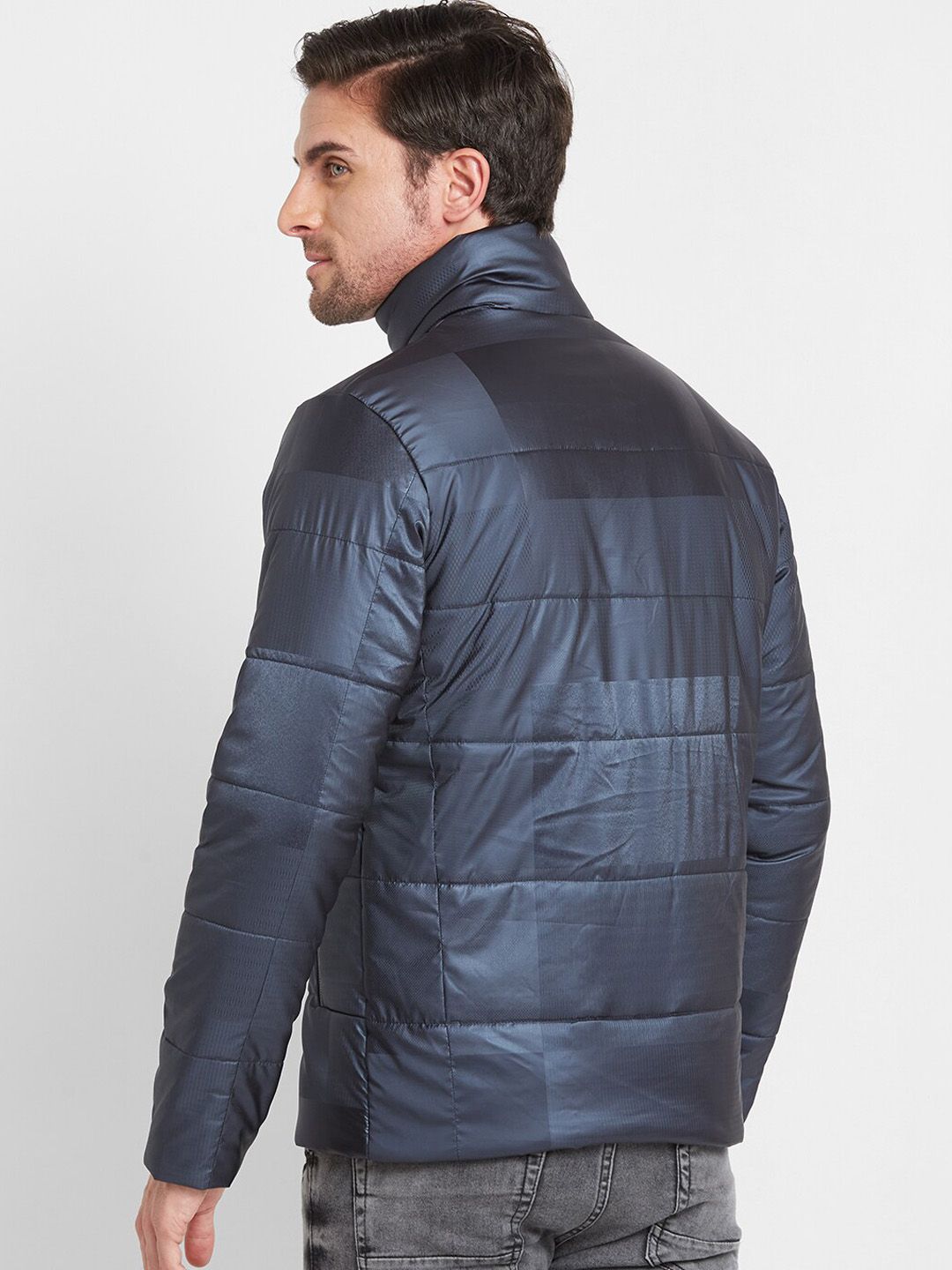 Being Human Stand Collar Padded Jacket