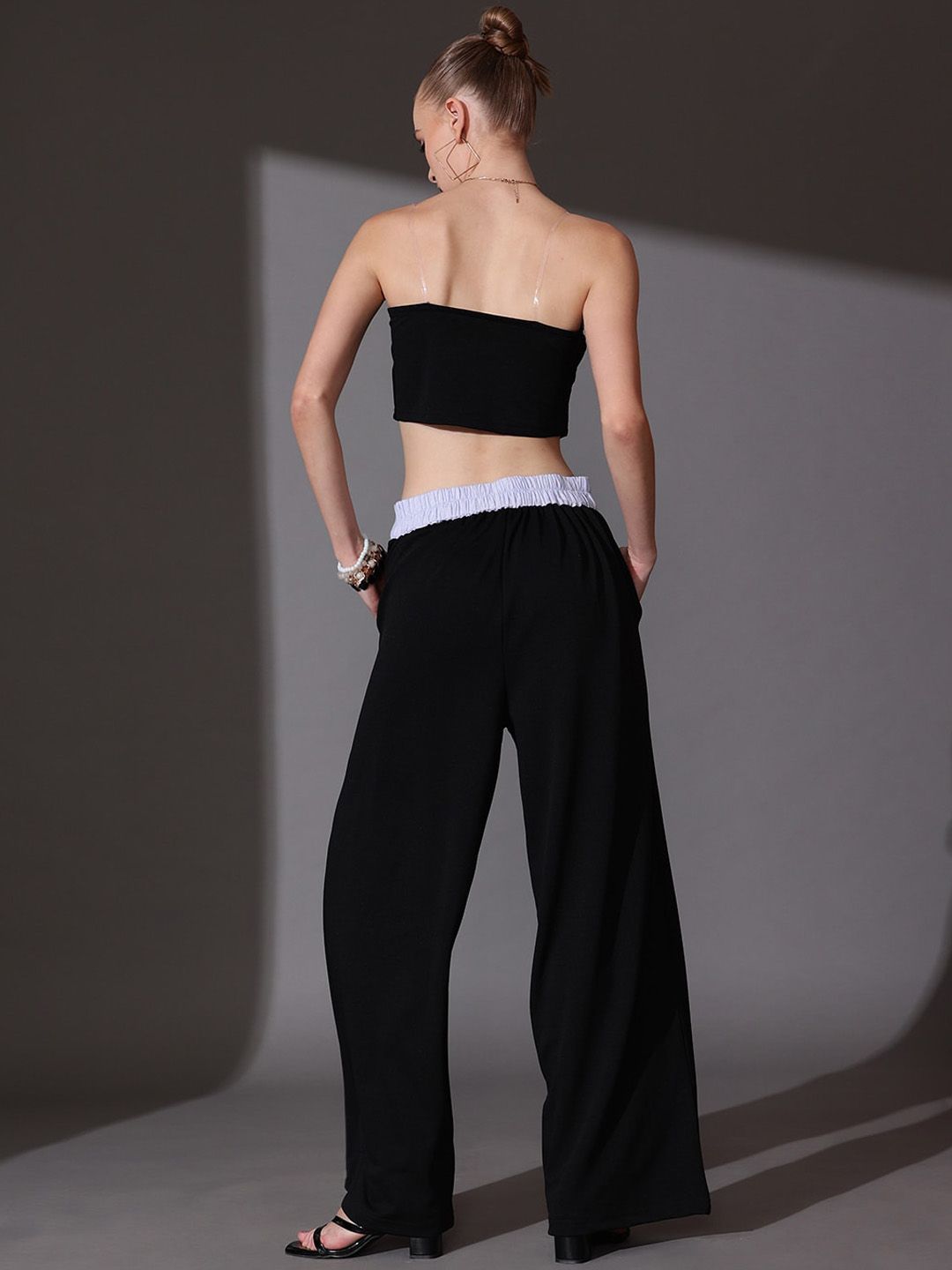 STREET 9 Solid Top & Trousers Co-Ord Set