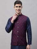 Jompers Men Woven Design Nehru Jacket