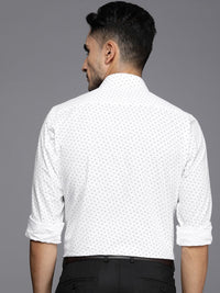 Raymond Pure Cotton Slim Fit Printed Formal Shirt