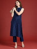 Anouk Printed Regular Kurta with Trousers