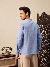 House of Pataudi Shirt Collar Rozana Kurta