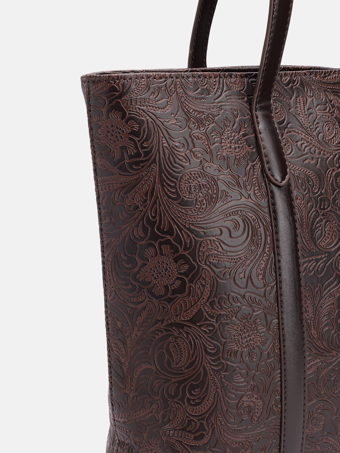 Lino Perros Floral Printed Structured Laptop Shoulder Bag