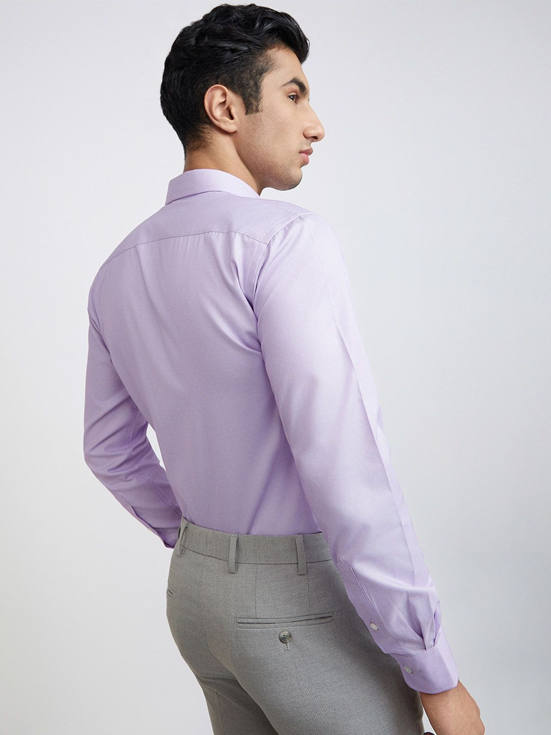 Park Avenue Self Design Slim Fit Opaque Formal Shirt