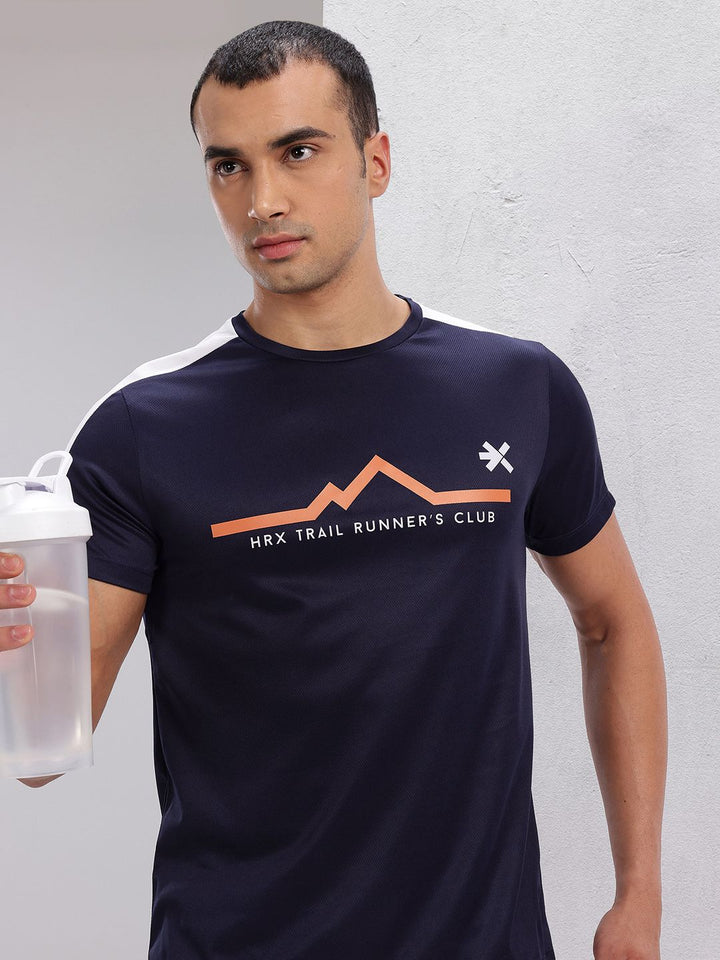 HRX by Hrithik Roshan Typography Printed Rapid-Dry Running T-shirt