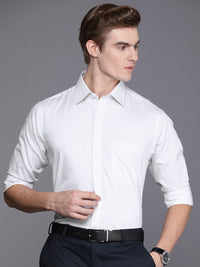 Raymond Men Pure Cotton Slim Fit Micro Checks Opaque Formal Shirt