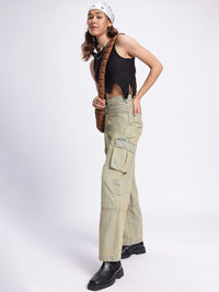 DressBerry Utility Core Cargo-Style Jeans